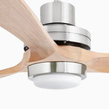 Lantau XL ⌀168 | satin nickel and pine