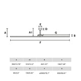 Bigwood XL ø200 | matt white and pine