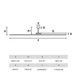 Bigwood XXL ø240 | matt black and dark walnut