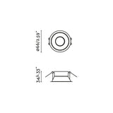 Flac trim ø6.6 IP65 | white