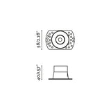 Flic dir trimless ø4.6 | white