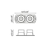 Flic 2 dir trimless ø4.6 | black