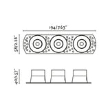 Flic 3 dir trimless ø4.6 | black