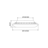 Ripls surface ceiling/wall lamp ø31-ø50 | opal white