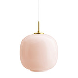 VL 45 Radiohus pendant ⌀17-37 | brass / glossy white opal glass