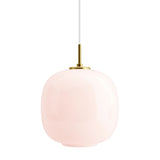 VL 45 Radiohus pendant ⌀17-37 | brass / glossy white opal glass