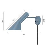 AJ wall lamp | black and brass