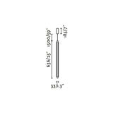 Lumina pendant 600 2L Vertical | black