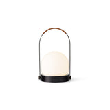 Carrie portable | ivory and leather