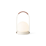 Carrie portable | ivory and leather