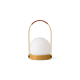 Carrie portable | ivory and leather