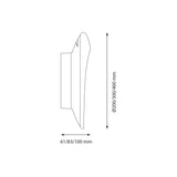 Flindt wall outdoor lamp ø20-30-40 | black