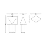 Aplat table lamp 440 | white silk paper