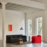 Compass floor lamp | brushed aluminium