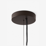 Bella SC114 chandelier | bronzed & soft canvas