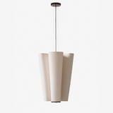 Bella SC115 chandelier | bronzed & soft canvas