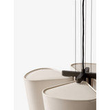 Bella SC115 chandelier | bronzed & soft canvas