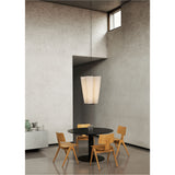Bella SC115 chandelier | bronzed & soft canvas