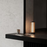 Numbra TY3 portable | tumbled aluminium & lacquered oak