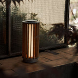 Numbra TY3 portable | tumbled aluminium & lacquered oak