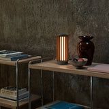 Numbra TY3 portable | tumbled aluminium & lacquered oak