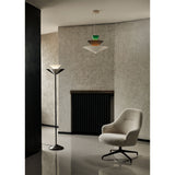 Gio LN28 floor | Emperador Marble and Dark Chrome