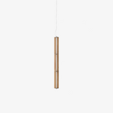 Numbra TY1 pendant | tumbled aluminium & lacquered oak