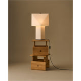 Aplat table lamp 440 | white silk paper