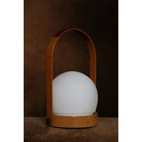 Carrie portable | ivory and leather