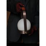 Carrie portable | ivory and leather