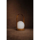 Carrie portable | ivory and leather