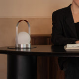 Carrie portable | ivory and leather