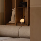 Carrie portable | ivory and leather