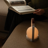 Carrie portable | ivory and leather