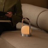 Carrie portable | ivory and leather