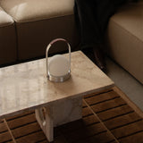 Carrie portable | ivory and leather