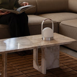 Carrie portable | ivory and leather