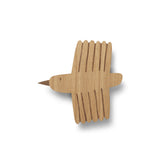 Bird wall lamp | oiled oak