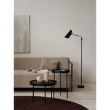 Birdy swing floor lamp | black / brass