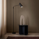 Birdy swing floor lamp | black / brass