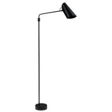 Birdy swing floor lamp | black / brass