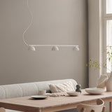 Blush rail 3 pendant lamp | warm beige