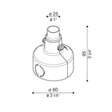 CNC 25 T recessed IP67 | white