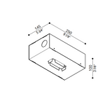 Kura X3 recessed IP65 | black