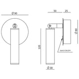 Coco wall | brown leather and aged gold