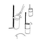 Compass floor lamp | brushed aluminium