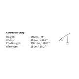 Contra floor lamp | anthracite black