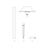 Cortivo outdoor solar light | iron corten