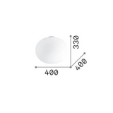 Cotton ceiling ⌀30-⌀40 | opal white