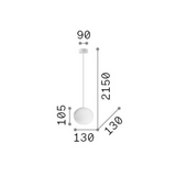 Cotton pendant mini ⌀13 | opal white